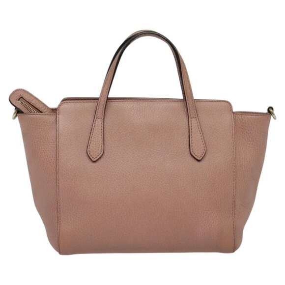 GUCCI Hand Bag Leather 2way Pink Gold 368827 Auth - Picture 3 of 16